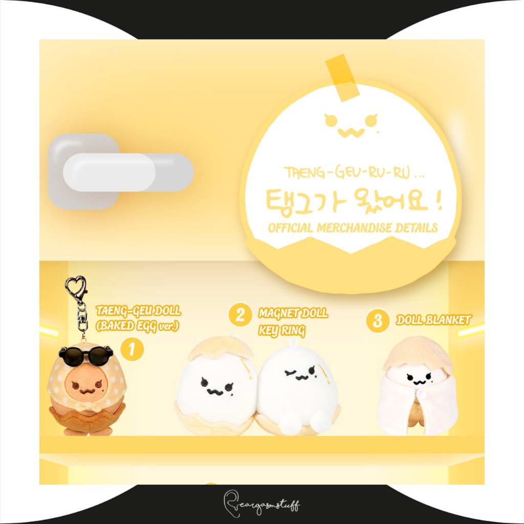 TAEYEON TAENG GEU / TAENG GEU RU RU / TAENGGEURURU OFFICIAL MERCHANDISE / MERCH / MD GIRLS GENERATIO