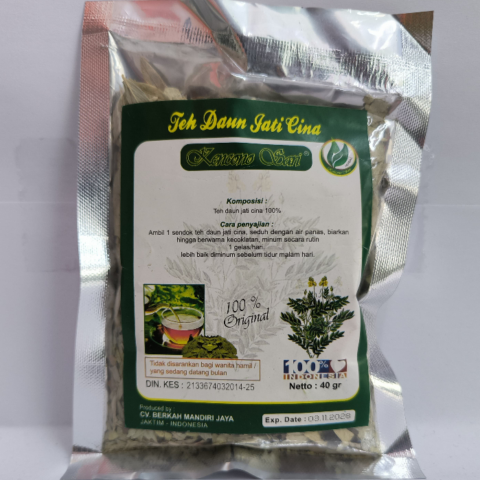 

Teh Daun Jati Cina Kencono Sari Curah 40gr Suplemen Diet Herbal Alami