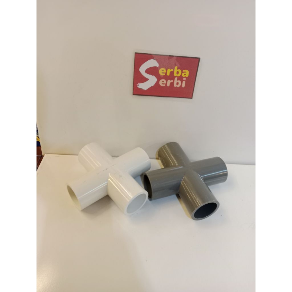 -CROSS TEE 4WAY- Fitting pipa sambung 4 AW