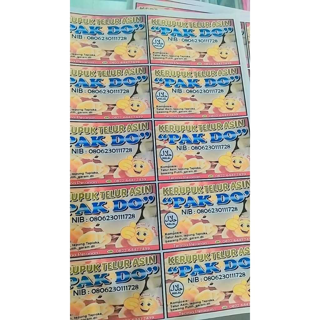 

Cetak Stiker Dove Bontax Ukuran Folio F4 Include Cutting