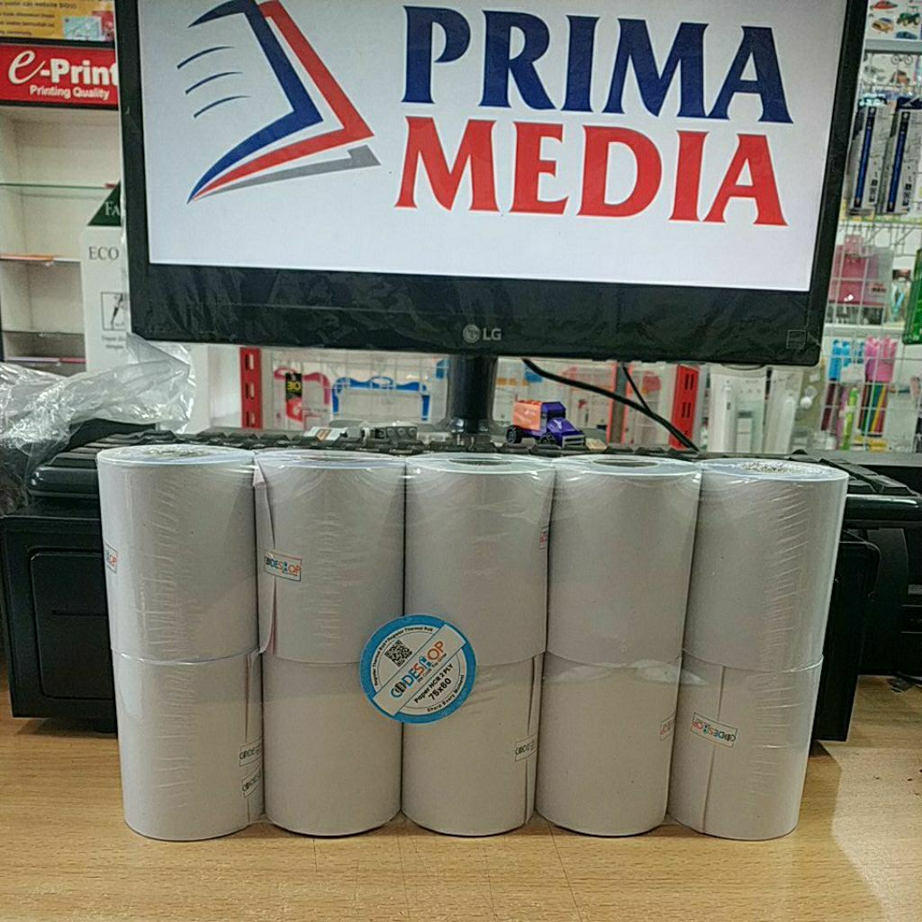 

Telstruk / Kertas Kasir 75x60mm 2Ply NCR