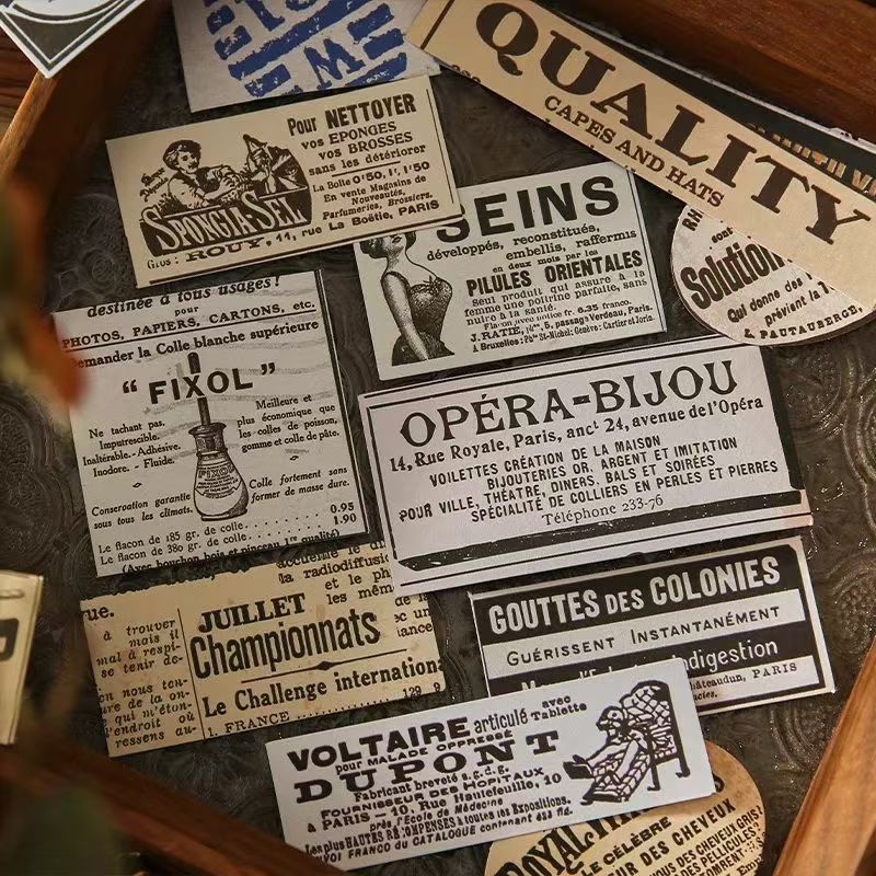 

Sticker Aesthetic Vintage 100 Lembar Untuk Notebook Diy Bahan Buku Scrapbook & Jurnal