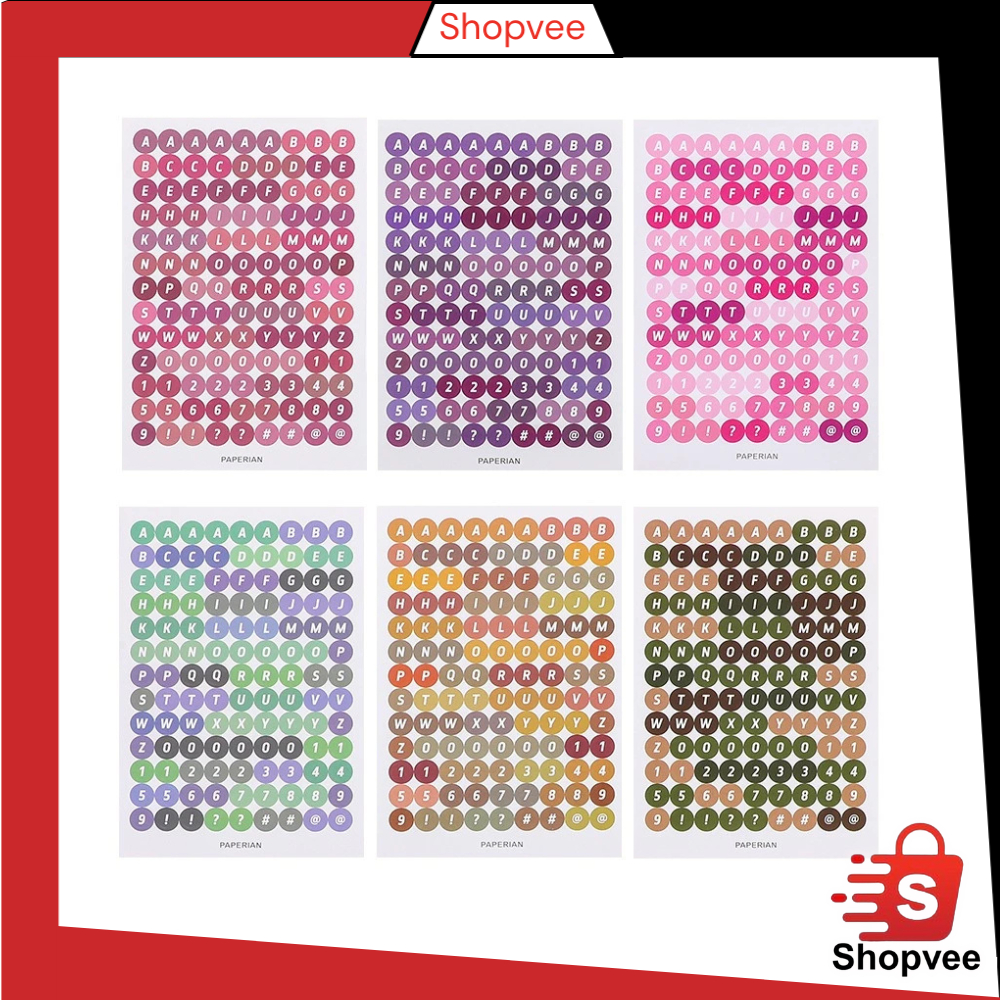 

Shopvee STICKER ALPHABET HURUF ANGKA DEKORASI PER LEMBAR Y3440