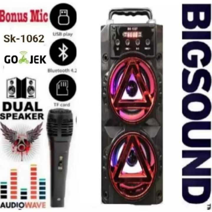 Speaker Bluetooth Karoake Sk-1037/Sk-1062s Bonus Mic/Speaker Bluetooth Terlaris saat ini/original