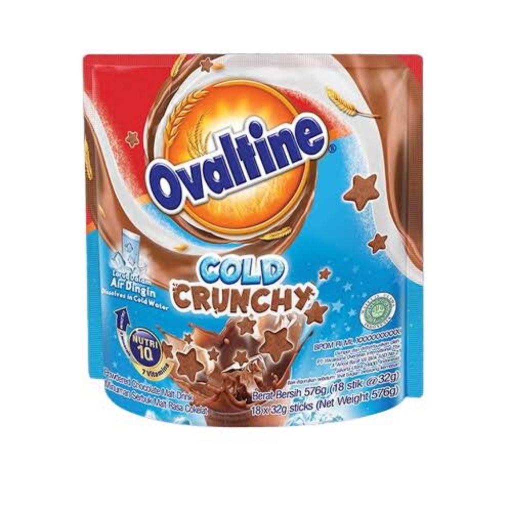 

Ovaltine Cold Crunchy Susu Bubuk Coklat Stik 32gx18sachet