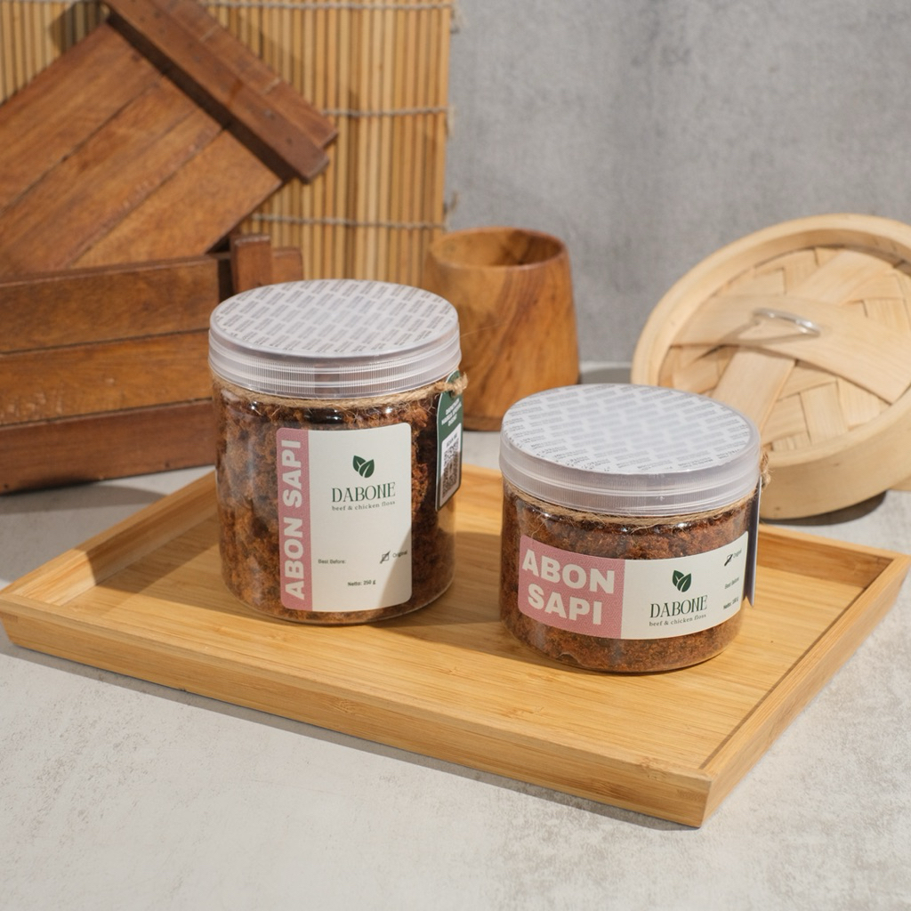 

DABONE Abon Sapi Original – Non MSG, Tanpa Pengawet, Siap Santap!