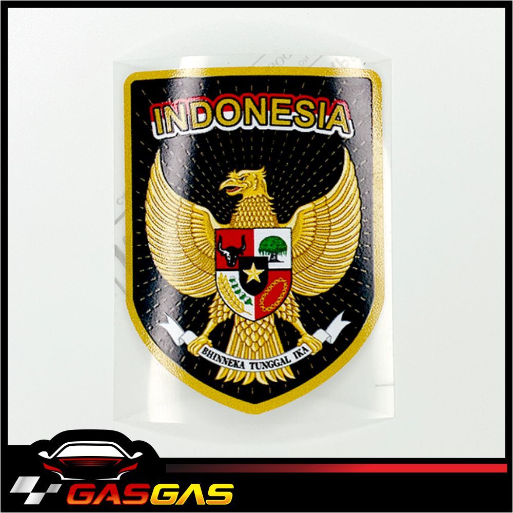 Stiker Logo Timnas Indonesia Warna Hitam Untuk di Tempel di Kaca Mobil Motor Dll Kualitas Premium