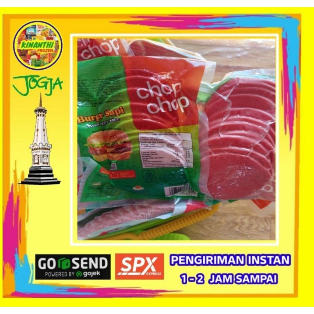 

Chop chop Burger isi 10, Jogja frozen