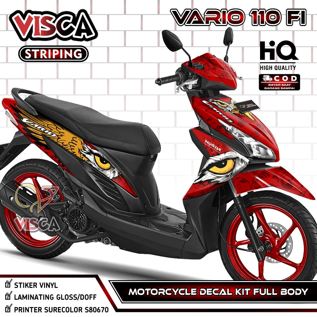 Decal Vario 110 Fi Full Body – Stiker Vario 110 Fi LED Full Body – Dekal Vario 110 LED – Striping Va