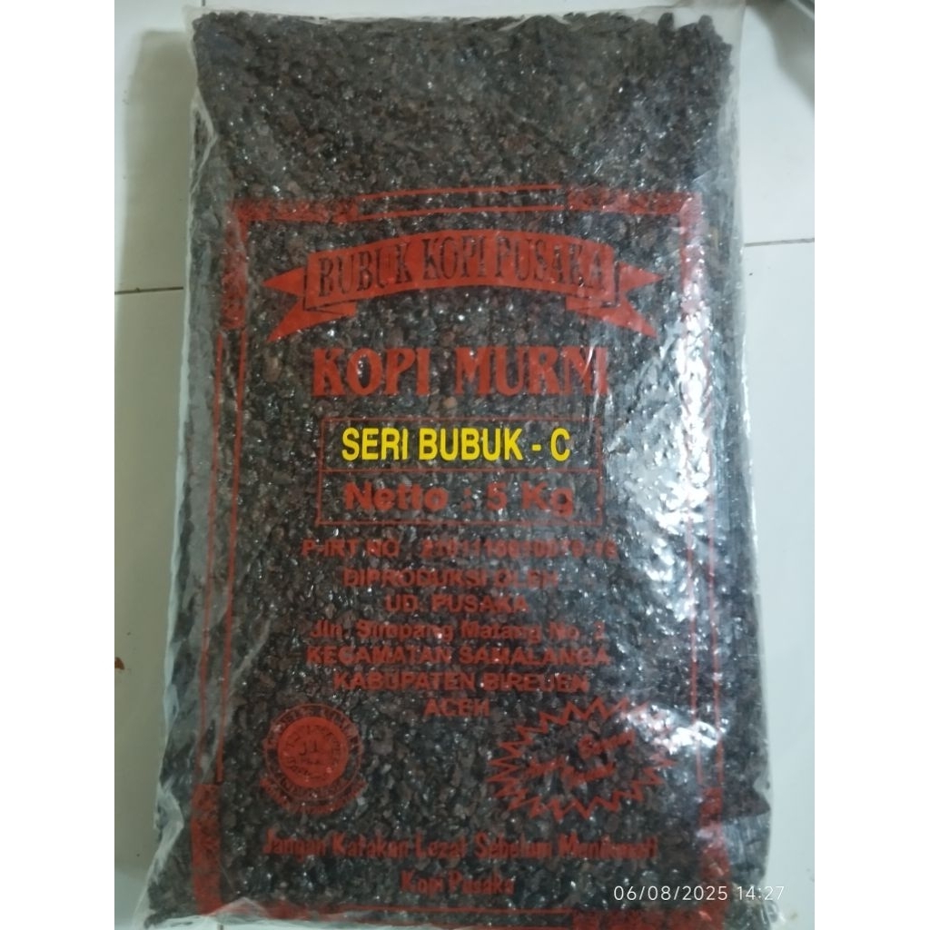 

500 Gram Kopi Saring Kasar Aceh Cap Pusaka