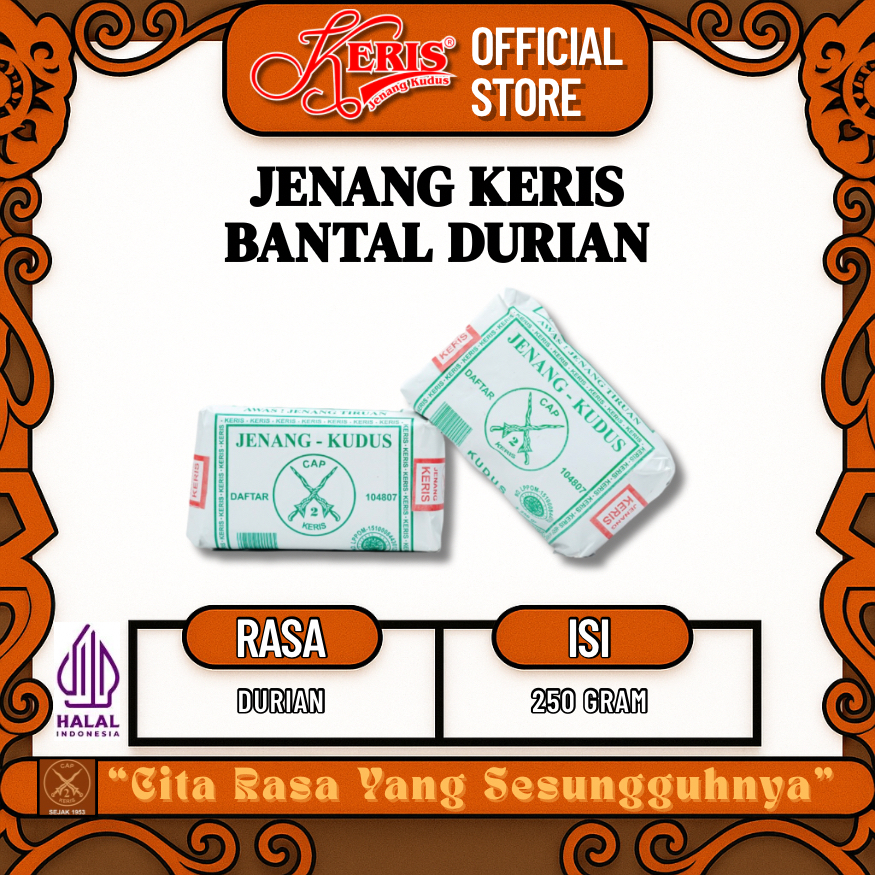 

Jenang Keris Bantal Durian
