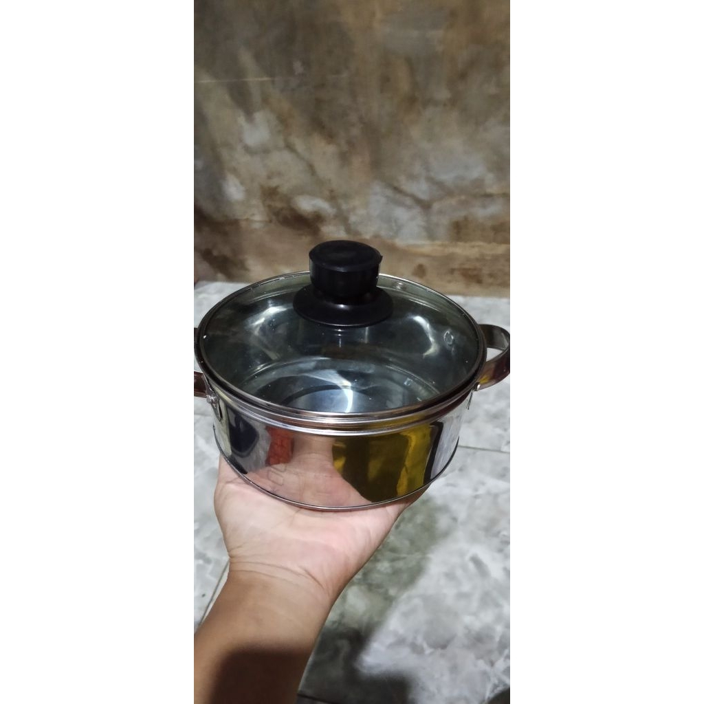 panci sayur tutup kaca