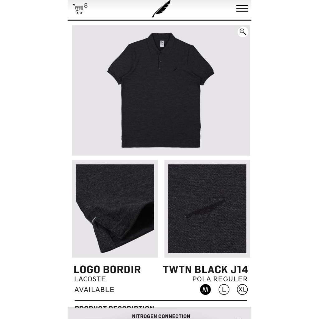 Kaos Polo Pria Polos Bordir Premium | Lacoste Adem | M - XL | Hitam, Merah, Coklat, Hijau TNI