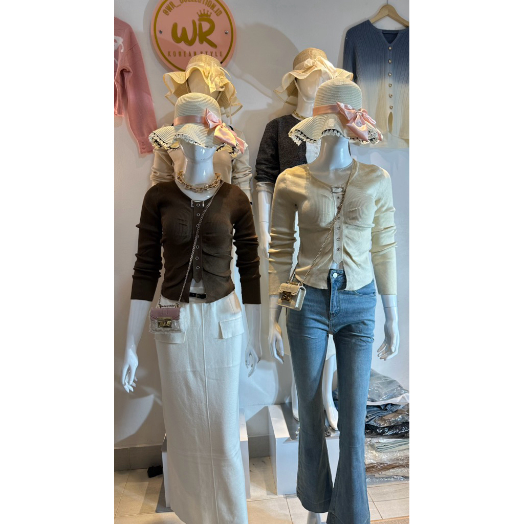 Ay00 Flida Blouse Knit Elegan WR Collection ID