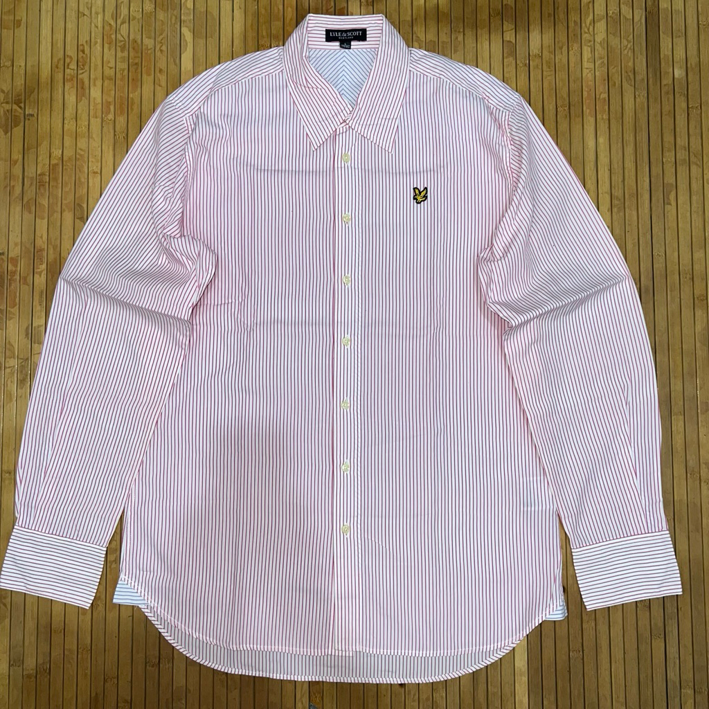 LYLE & SCOTT WHITE PINK STRIPED SHIRT