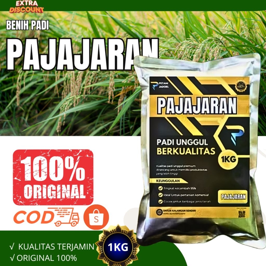 Benih bibit | benih padi unggul pajajaran original kemasan 1-5kg