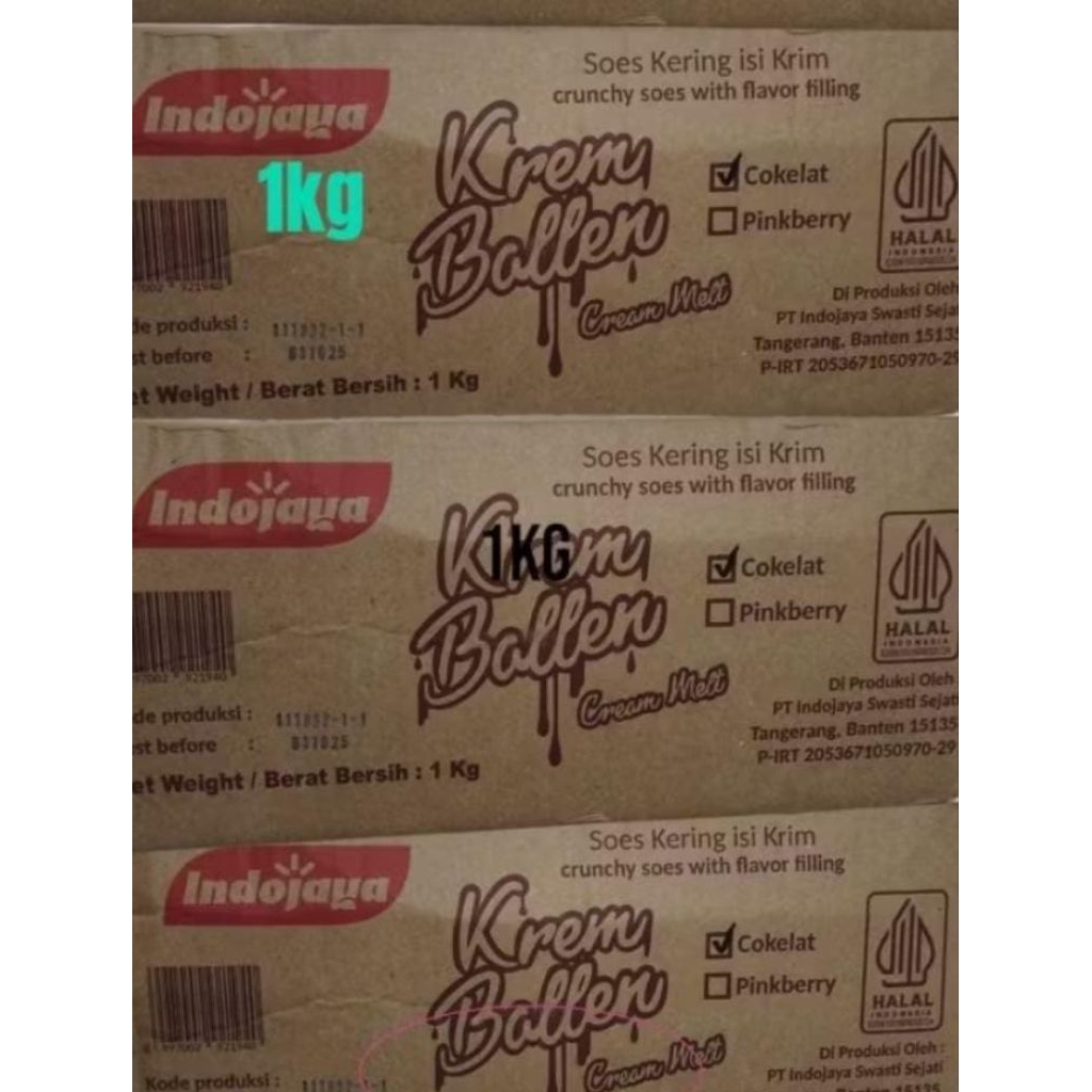 

SOES COKLAT KREM BALLEN 1 DUS 2 KG