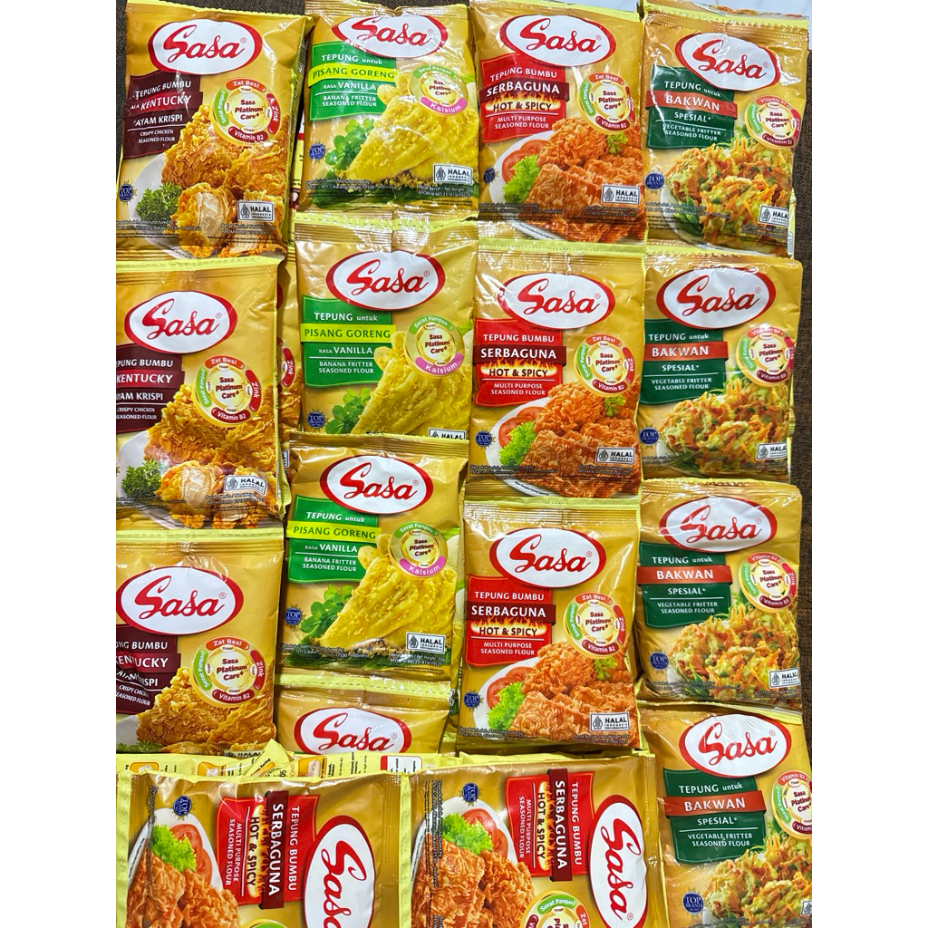 

Sasa Tepung Bumbu Aneka Rasa 70gr x 10renceng