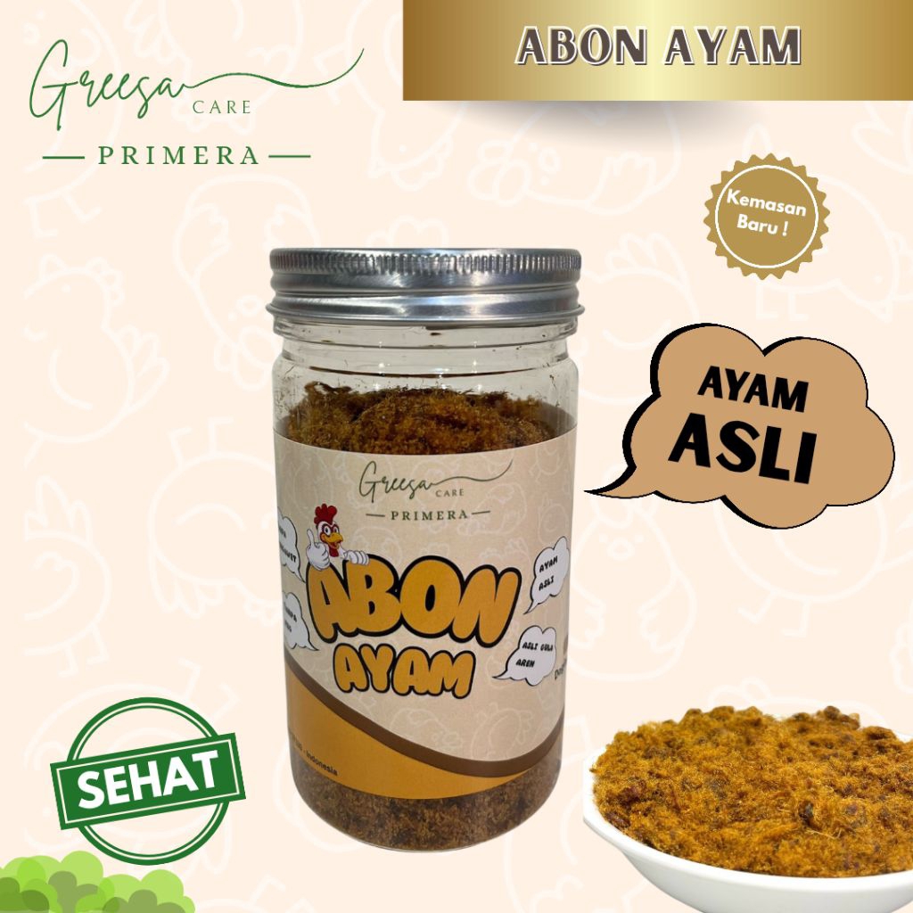 

Abon Ayam Premium Sehat 90gr - PrimeraHealthyStore Greesa Care