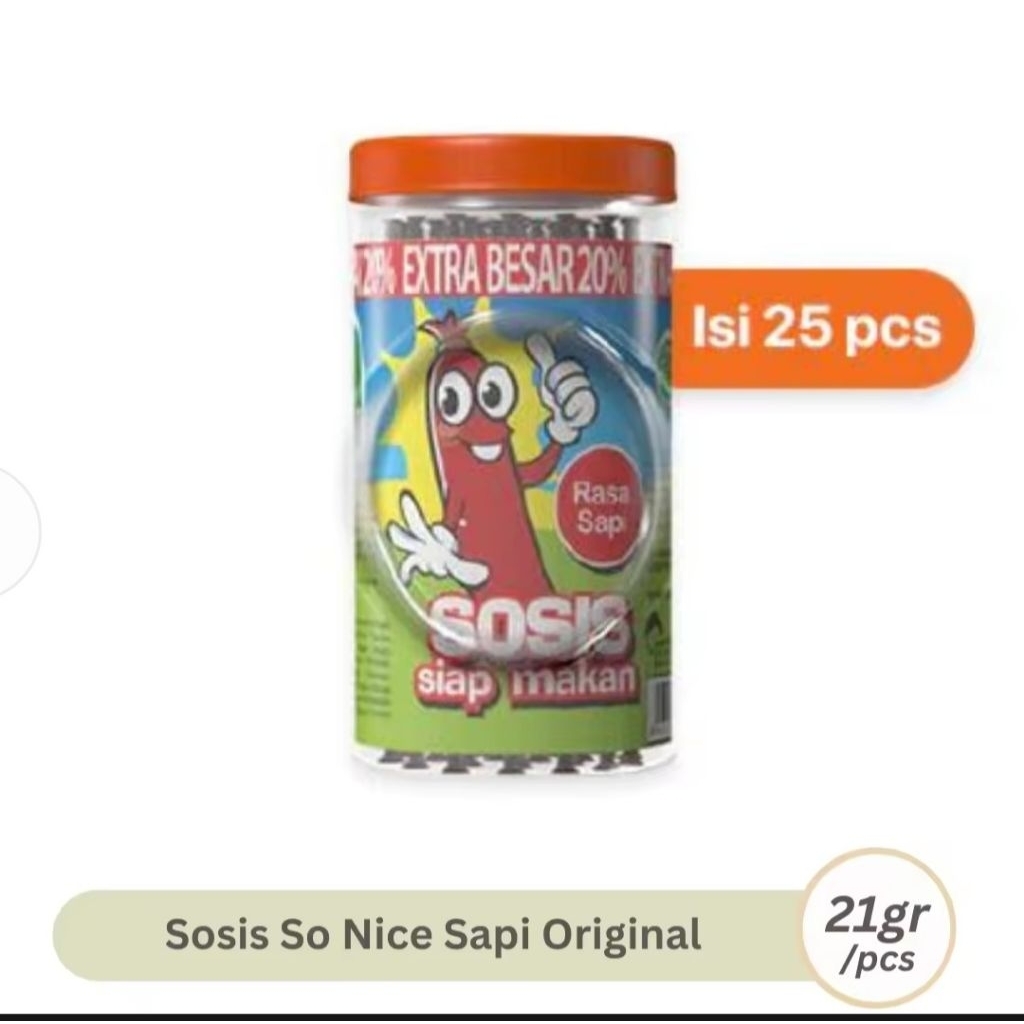 

Sosis SO NICE Sosis Siap Makan isi 24 biji