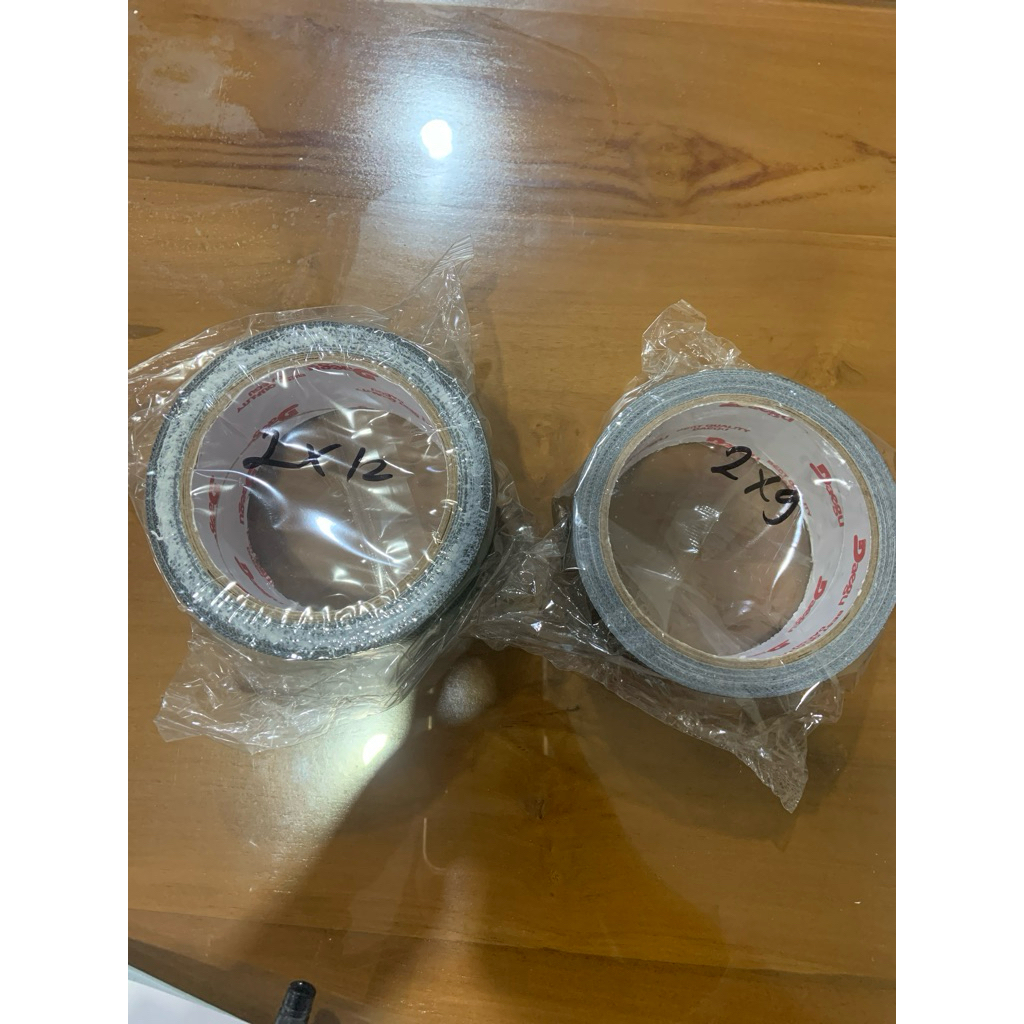 

DAEGU Lakban Kain Hitam Isolasi Cloth Tape 2 inch (9m / 12m) murah berkualitas