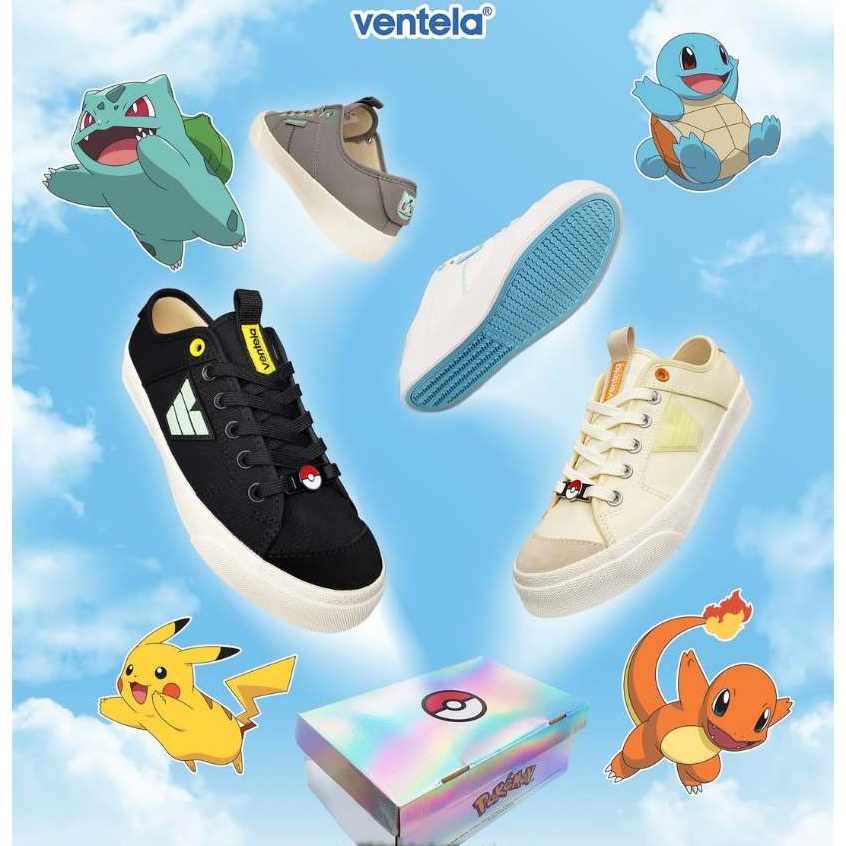 Sepatu Sneakers Ventela Champion Pokemon Special Edition [Original 100%]