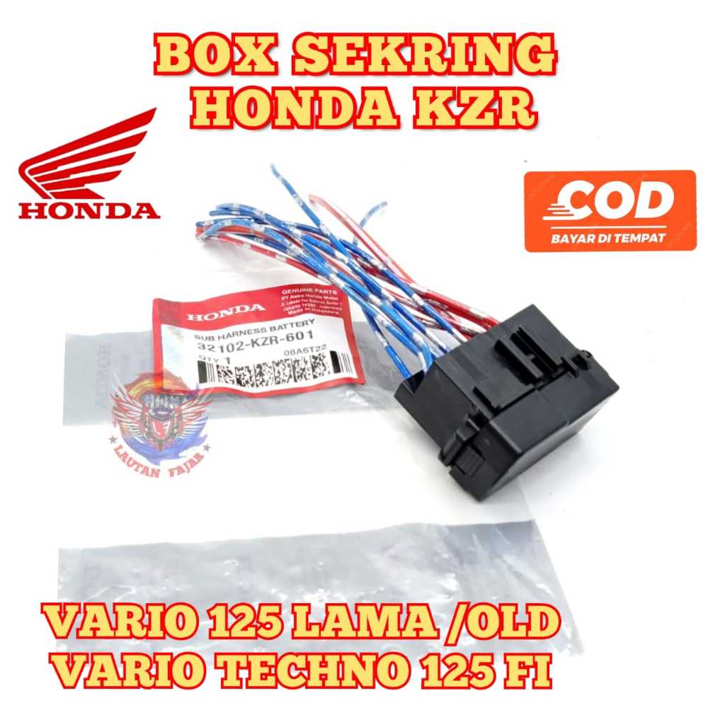 Box sekring KZR asli original motor honda Vario Techno 125 FI , Vario 125 Old / Lama bok kotak rumah