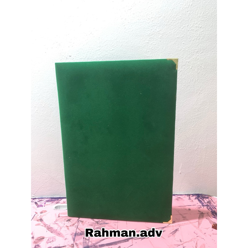 

Map Beludru Kantor A4 & F4 - Premium Elegan Arsip Dokumen Termurah