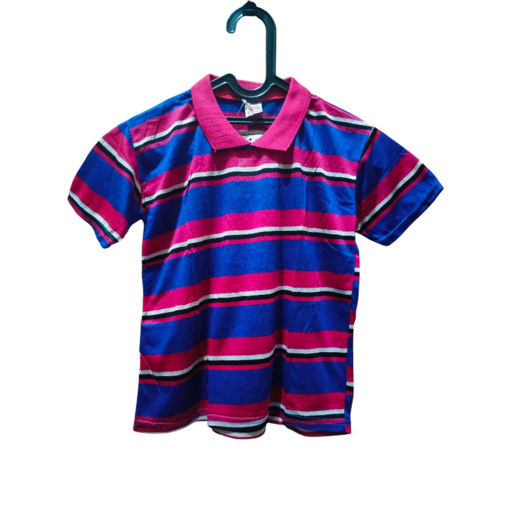 Kaos Polo Anak | Kaos Polo Salur Anak | Kaos Salur Berkerah Anak | Kaos Salur Anak