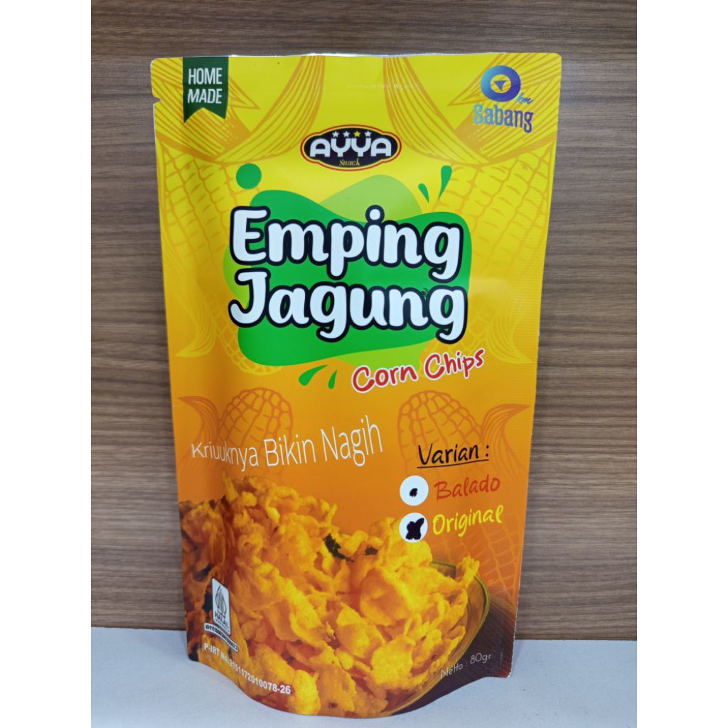 

cemilan khas aceh, emping jagung