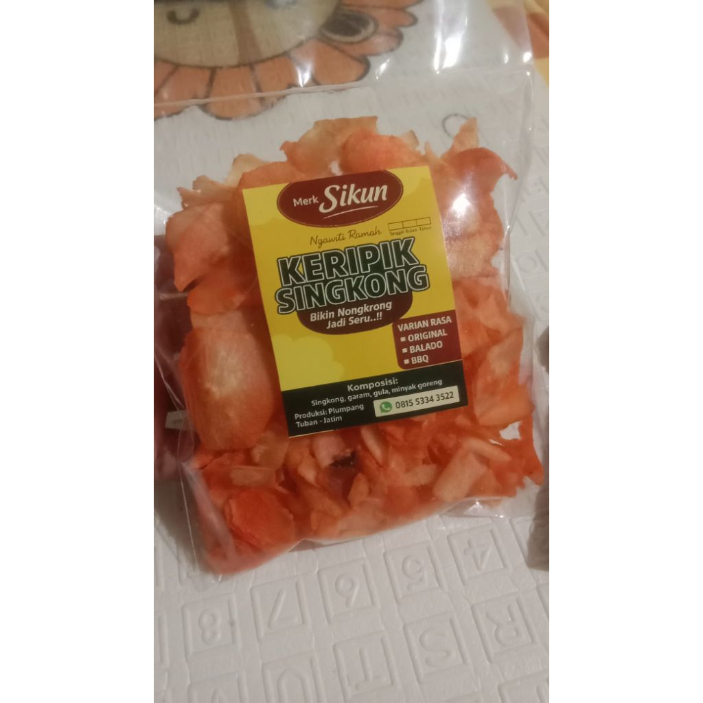 

keripik singkong balado pedas, kemasan 1kg