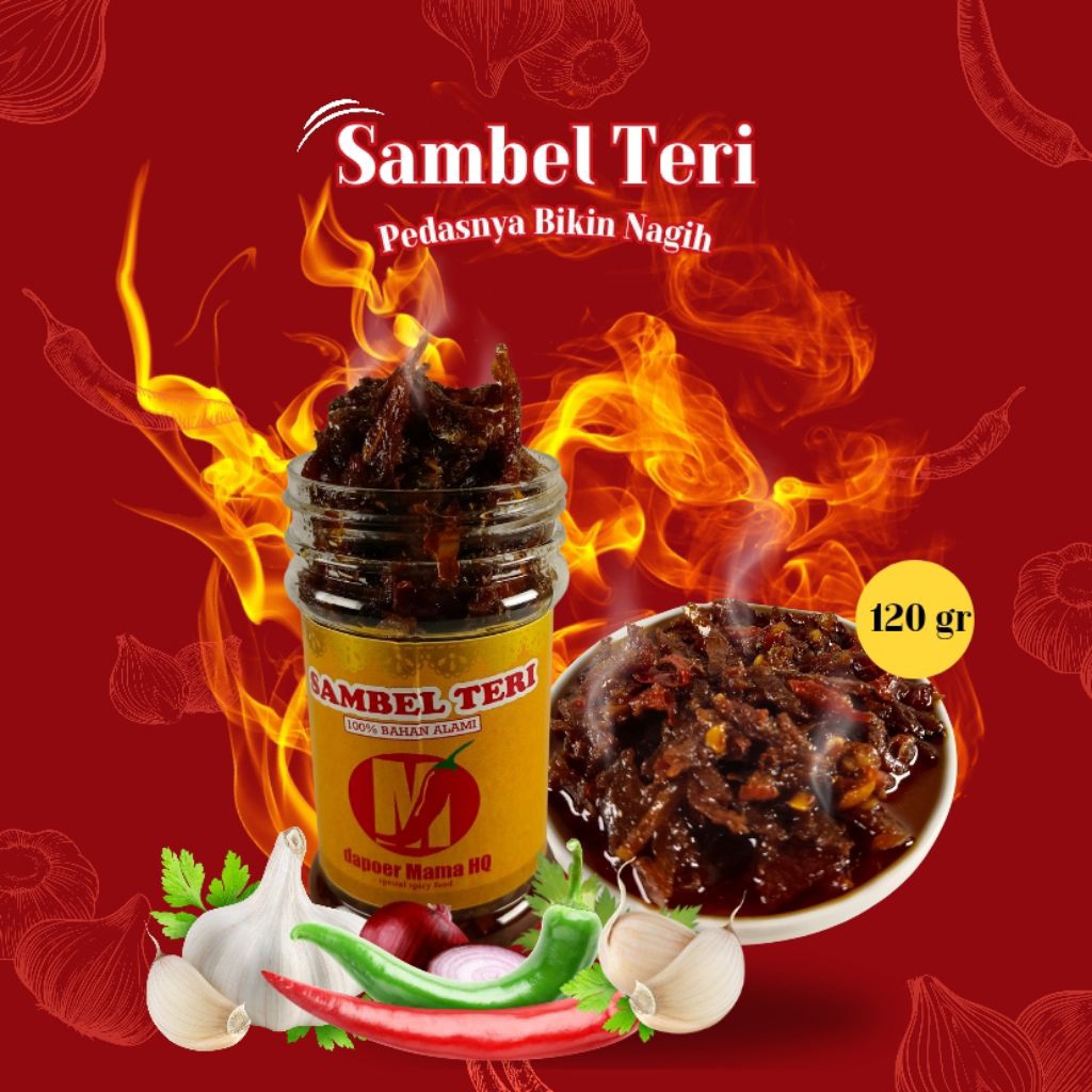 

dapoer Mama HQ ~ Sambal Teri 120 gr