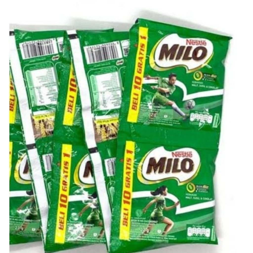 

Milo Active Go Minuman Susu Cokelat Sachet 22 g / Renceng Isi 10 + 1 Sachet