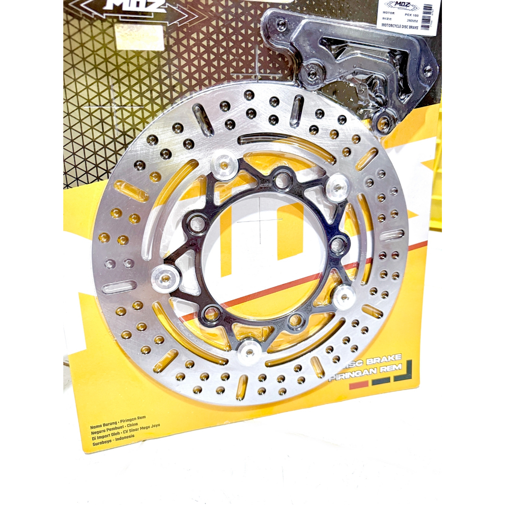 DISK PIRINGAN CAKRAM DEPAN 260MM PCX 160 CBS DISK DEPAN MOZ NON FLOATING PCX 160 CBS 260MM PLUS BREK