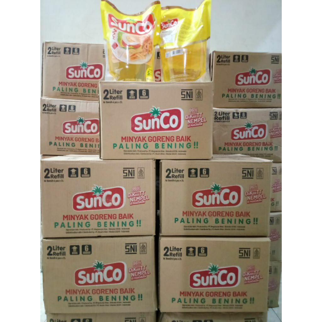 

Minyak SUNCO 2Lx6Pouch Ada Kresek