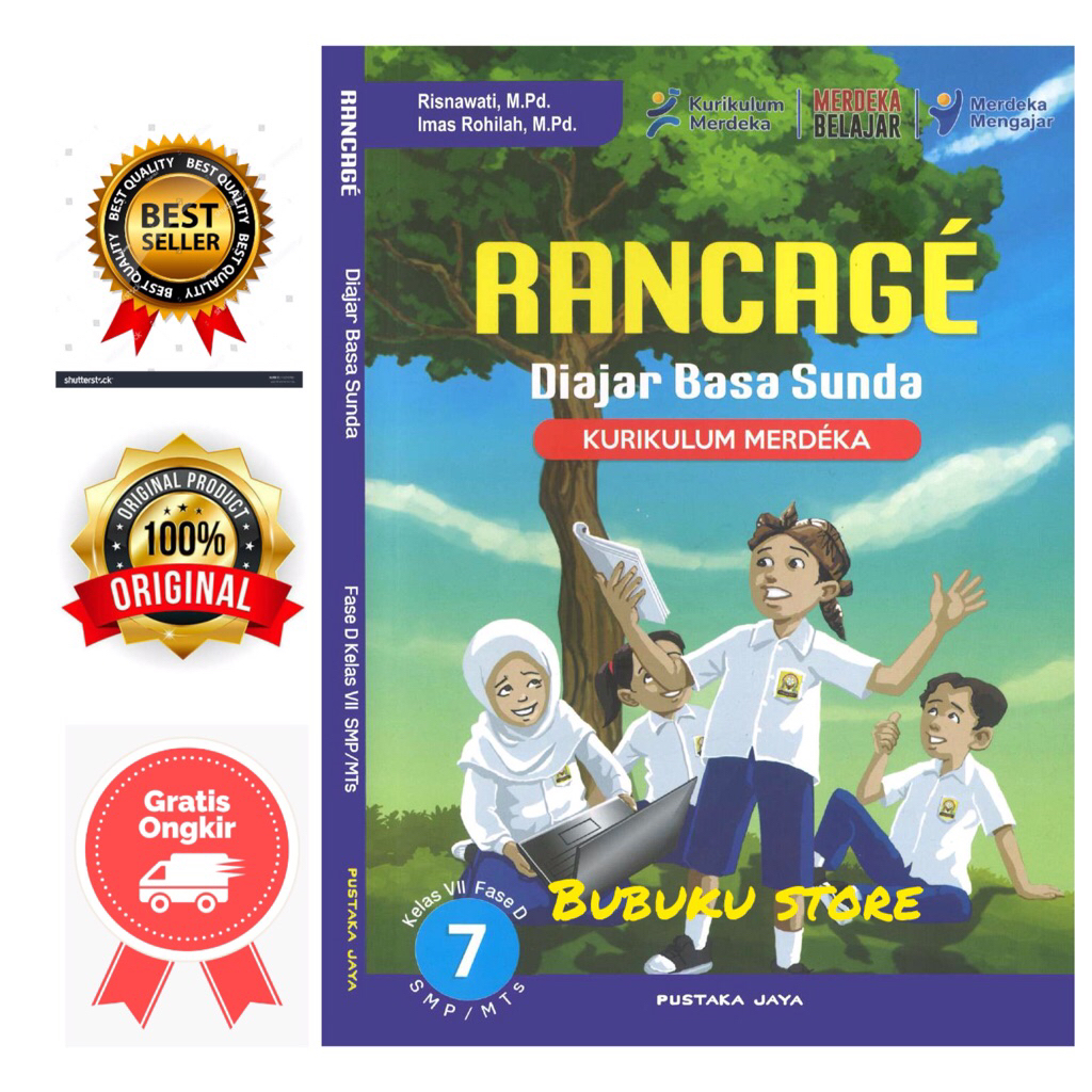 Buku Rancage diajar bahasa sunda kelas 7 SMP /MTS kurikulum merdeka