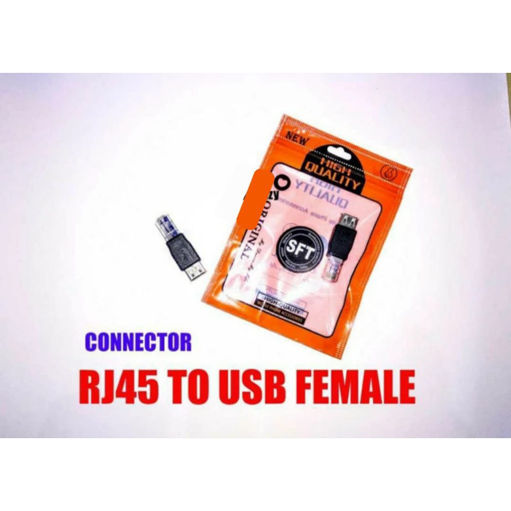 Connector RJ45 to USB Female – Adaptor Jaringan LAN ke USB