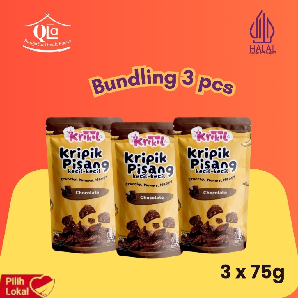 

[BUNDLING]Krikil Banana Choco/ Kripik Pisang Coklat Viral/ Keripik Pisang Coklat Viral/ Kripik Pisang Choco/ Keripik Pisang Chocolate