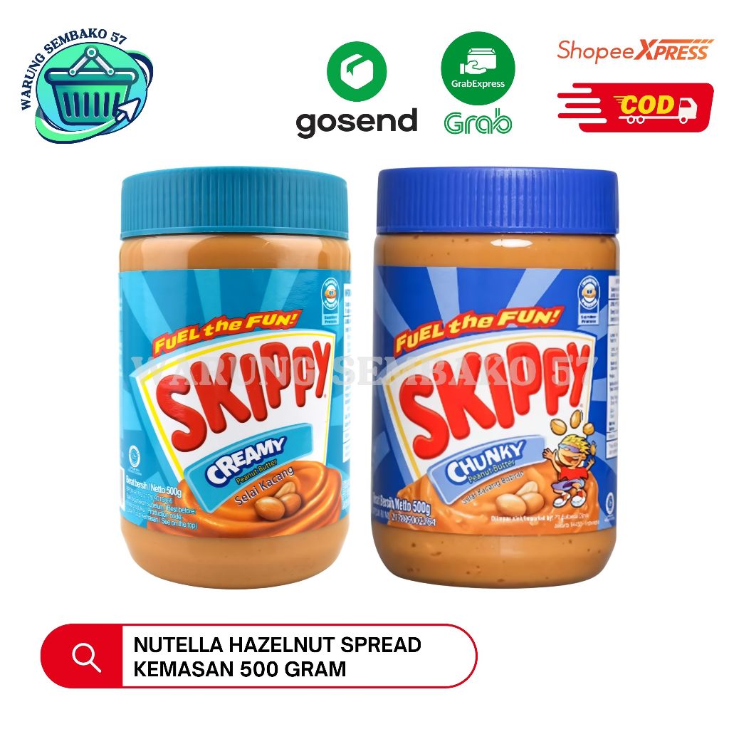 

Skippy Peanut Butter Creamy / Selai Kacang Creamy Kemasan 500gr