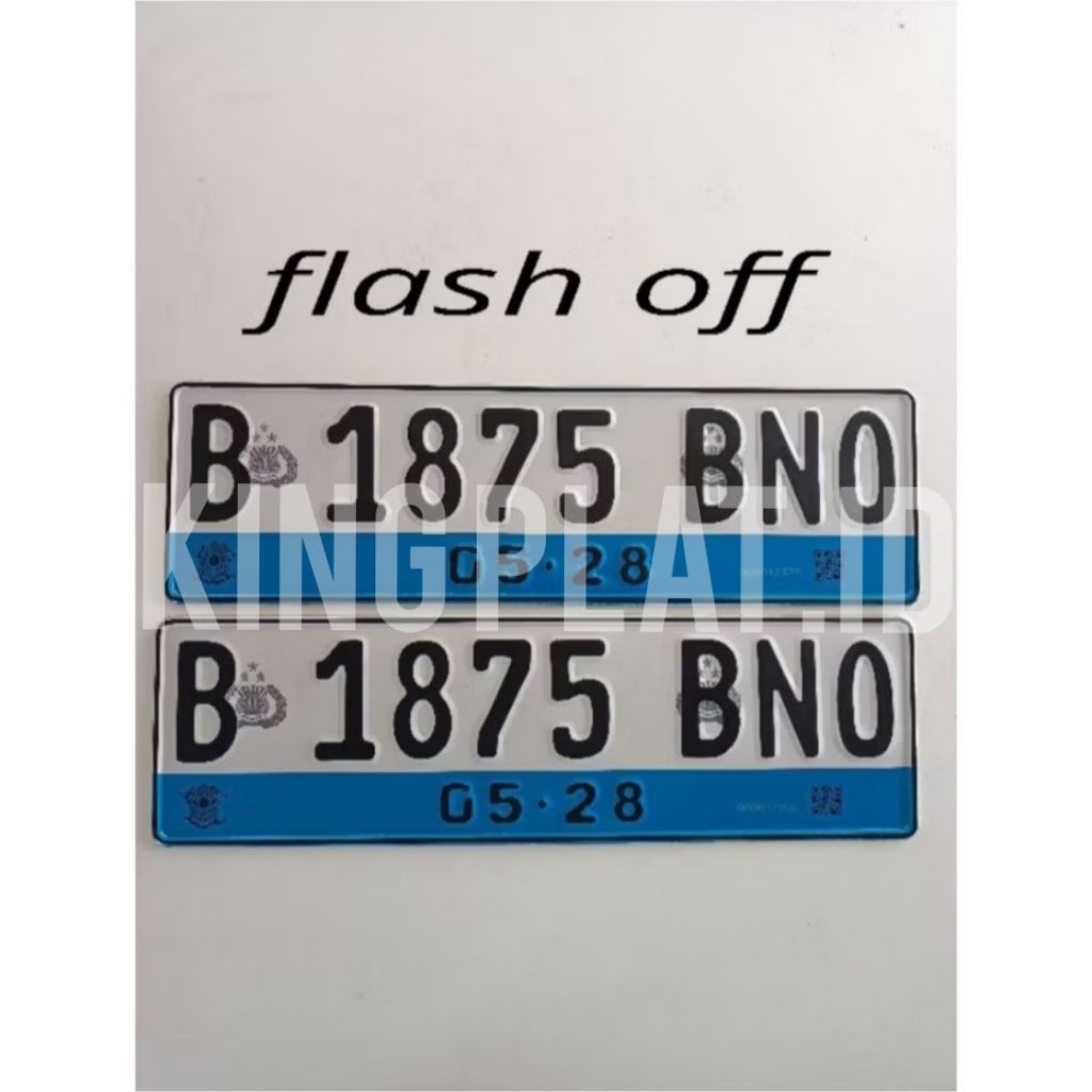 NAMEPLATE MOBIL LISTRIK REFLELTIVE CUSTOM - PLAT NAMA CUSTOM BISA LOGO & BARCODE