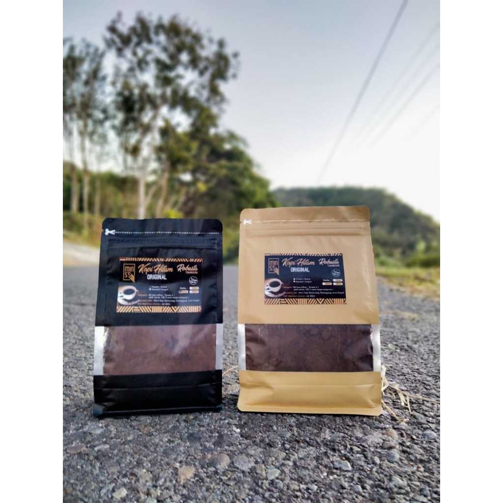 

Kopi hitam bubuk ROBUSTA Temanggung murni