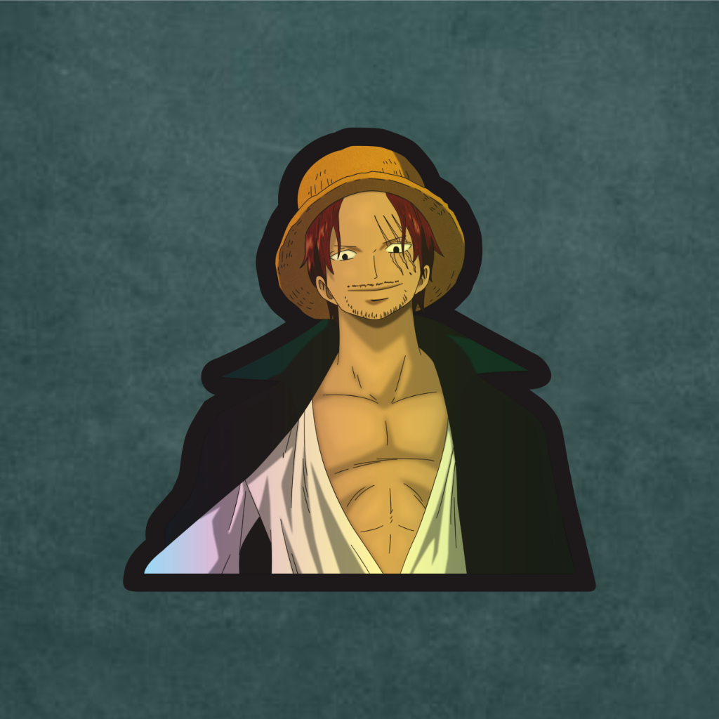

Stiker Anime Hologram Shanks One Piece Case Hp dan Laptop 7 Cm