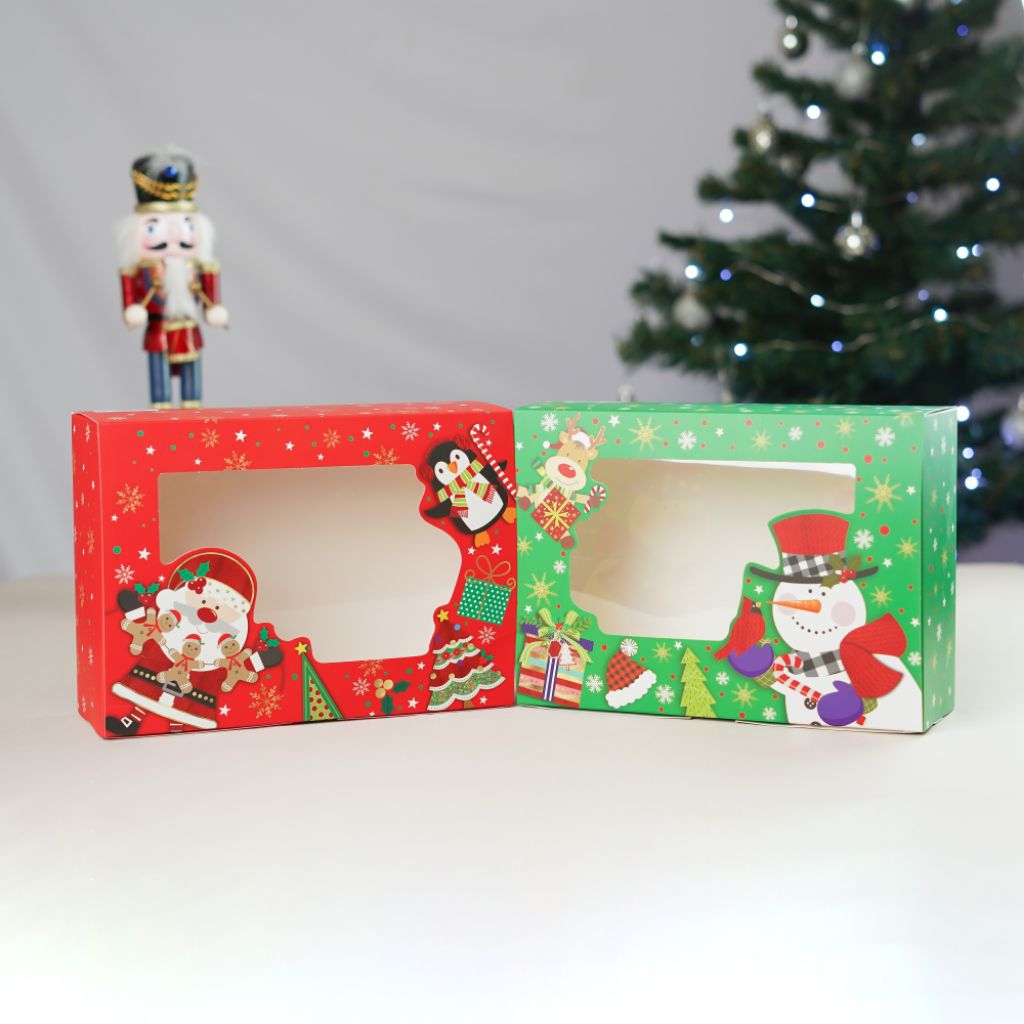 

Box Merry Christmas Box Natal Brownies Merah Dan Hijau Box Natal Santa Windows