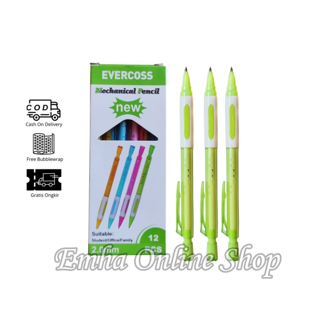 

Pensil Mekanik 2.0mm Evercoss Mechanical EV-755 Bisa Isi Ulang Untuk Pelajar Kantor Keluarga Alat Tulis Sekolah Stationery Tinta
