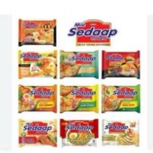 

Mie sedap Goreng/Ayam bawang/bakso special/DLL