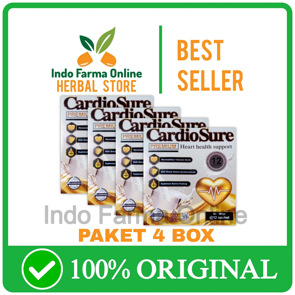 

4 Box Cardiosure Susu Asli Original 100% Atasi Darah Tinggi Hipertensi Dan Asam Urat