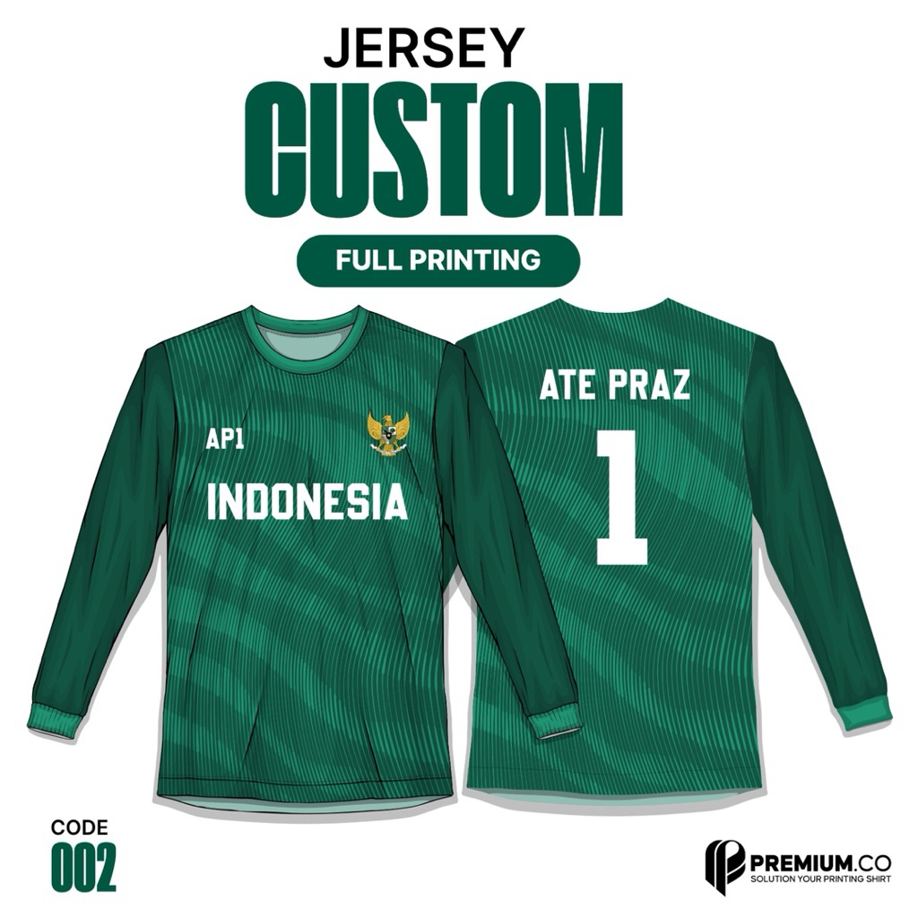 Custom Jersey Lengan Panjang/Desain custom/Jersey Satuan
