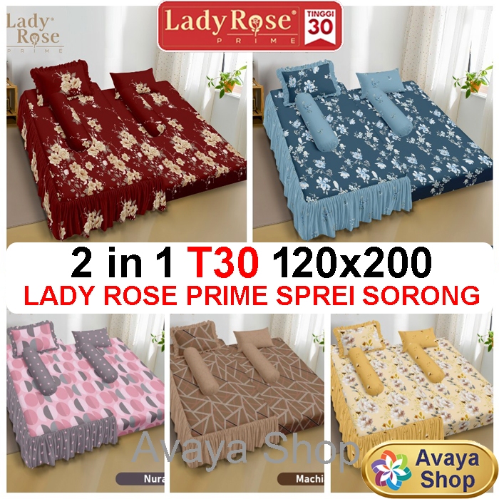 SPREI 2in1 LADY ROSE/ SPREI SORONG LADY ROSE / LADY ROSE SPREI SINGLE SORONG 2 iN 1 TERMURAH
