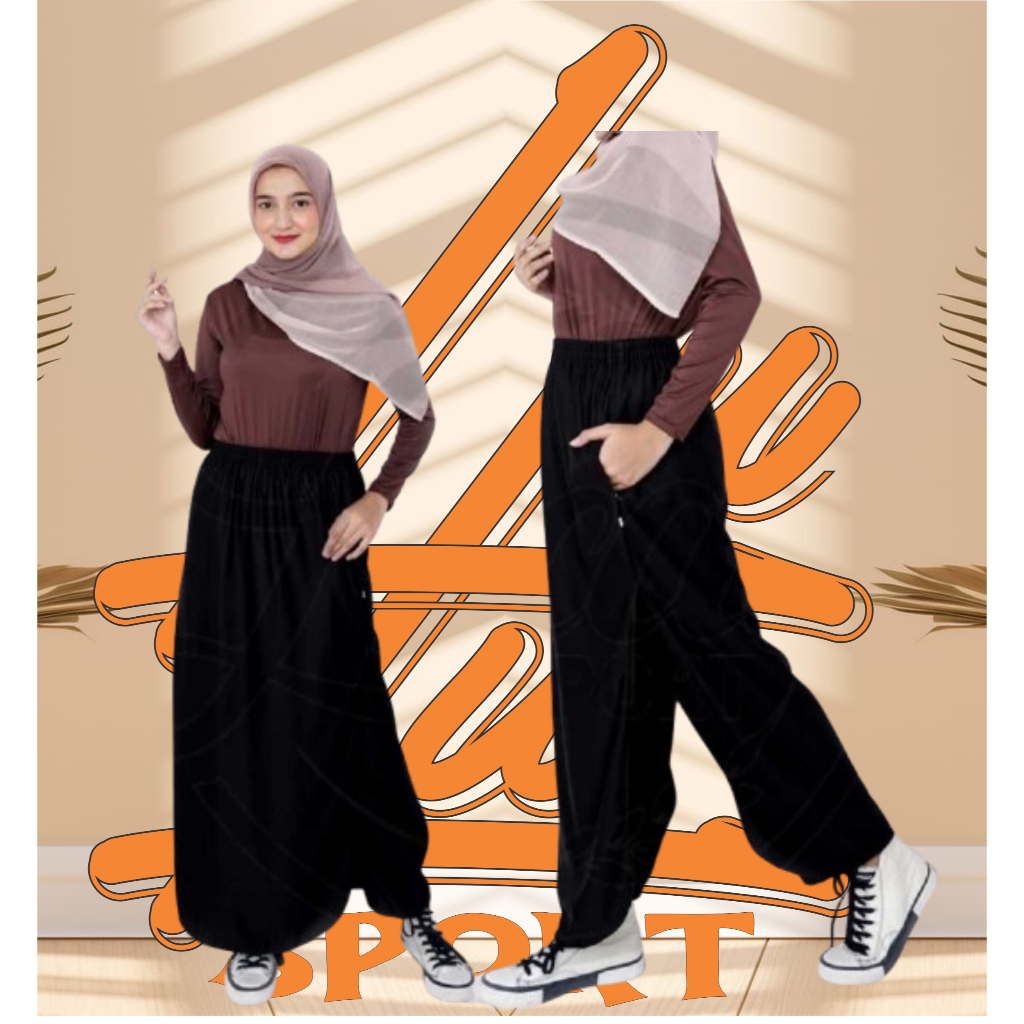 ROK CELANA OLAHRAGA WANITA MUSLIMAH / ROK CELANA MUSLIMAH SYARI