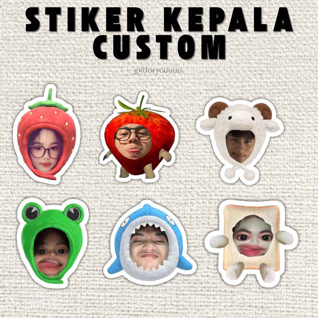 

STIKER KEPALA CUSTOM FREE EDIT ANTI AIR